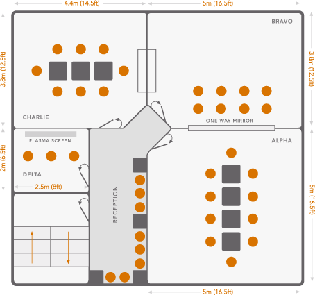 Studios laid out for focus groups