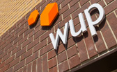 WUP studio entrance showing company logo